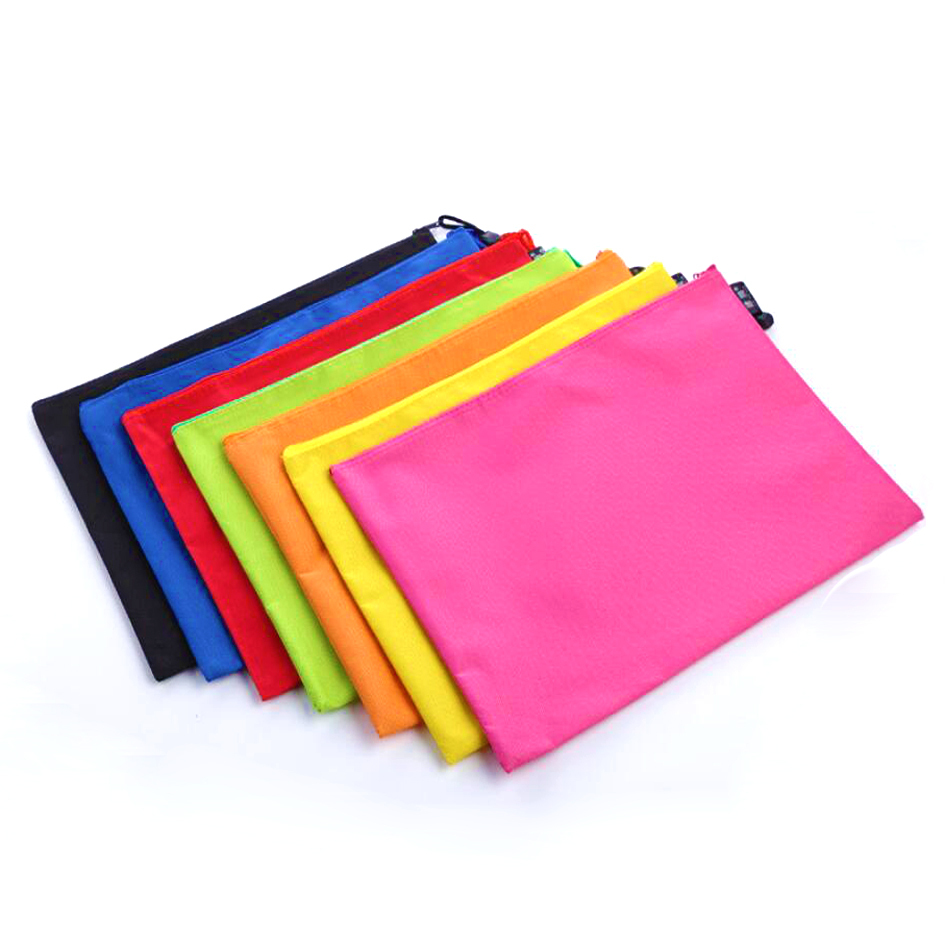 China factory competitive price custom logo A4 A5 clear pvc zipper bag office stationery file folder