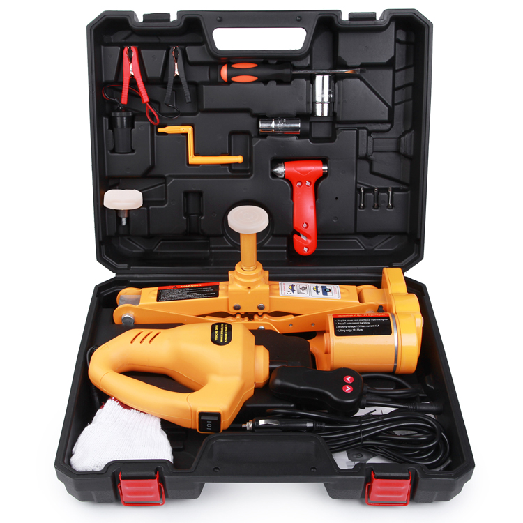 Hot Sell CE ISO Durable Chinese Supplier Manufacturer DC12V 3T Electric Lift Screw Scissor Car Jack Quick Repair Tool for OEM