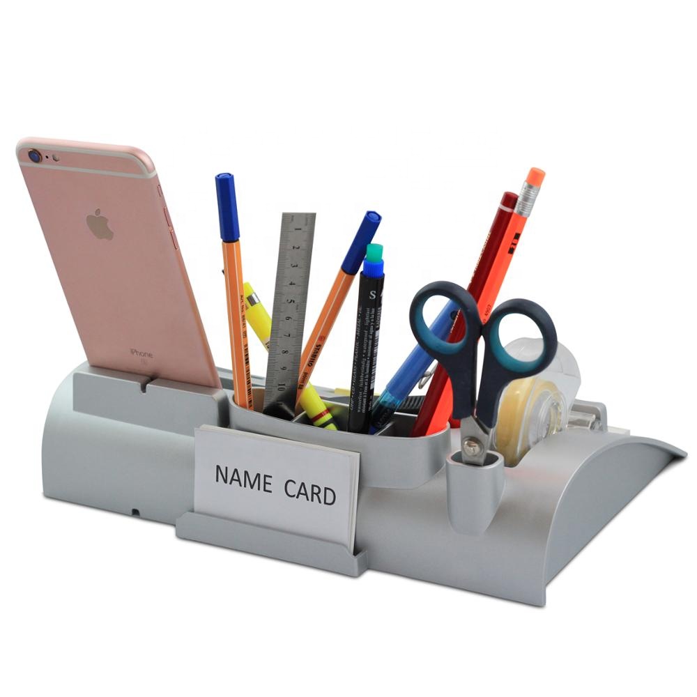 Pencil Vase Organizer Box Desk Pen Storage Holder Stationery Organizer Tray