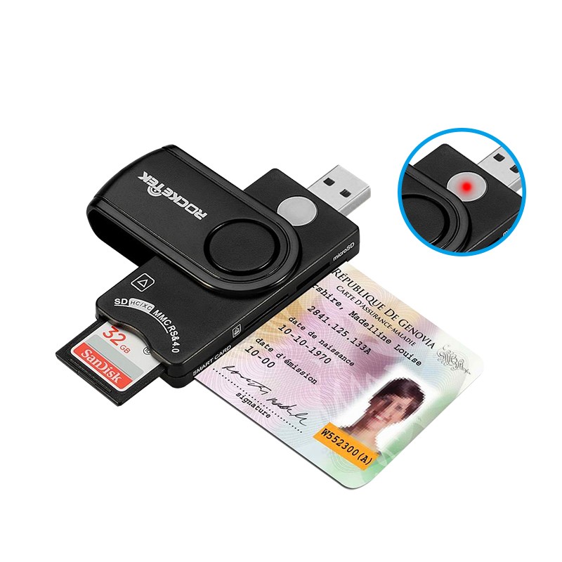 Игровая мышь Rocketek USB Смарт ATM кард-ридер с USB3.0
