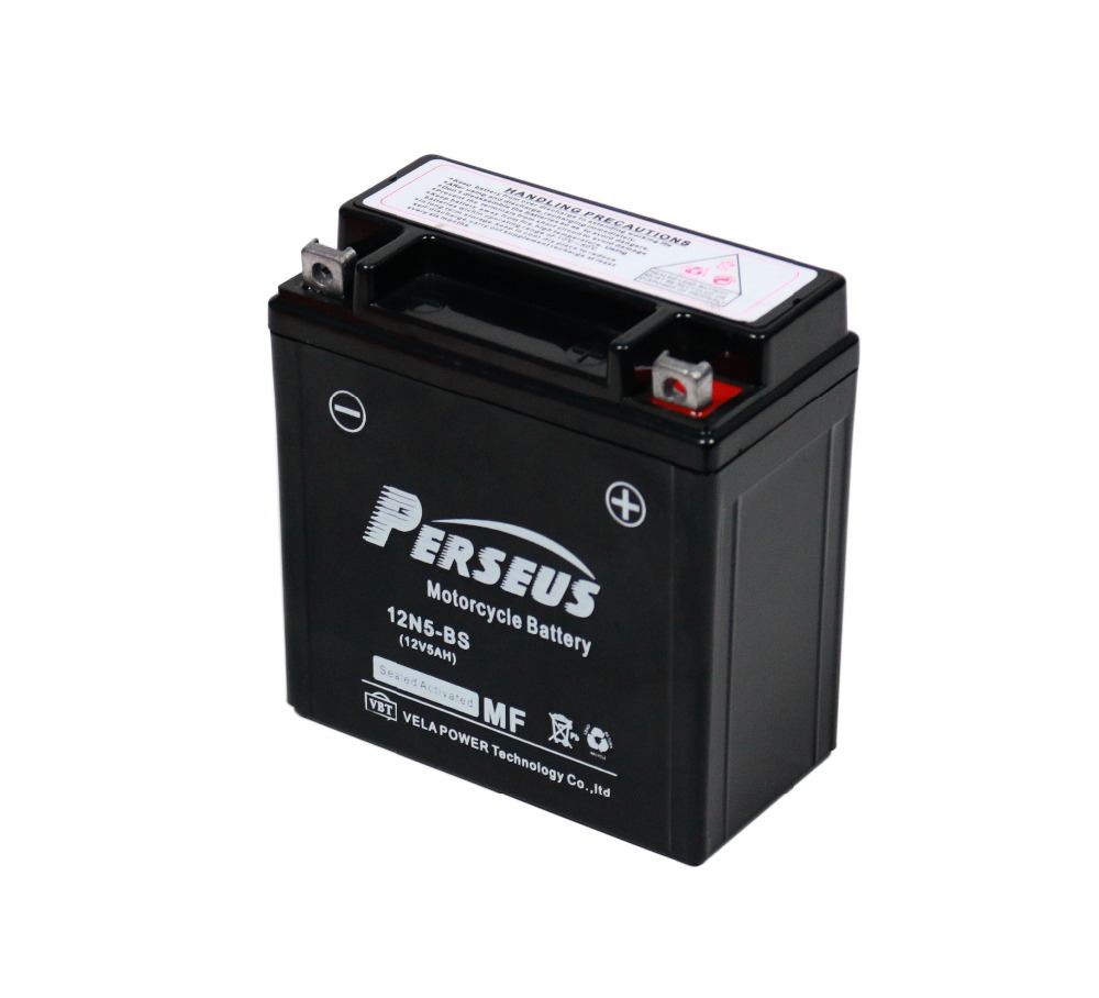 Оптовая продажа цена 12N5-Bs 12V Mf мотоцикл аккумуляторной батареи 12V 5Ah