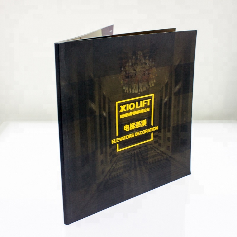 Custom Design Printing Gold Stamping Cover Magazine Booklet for Elevator