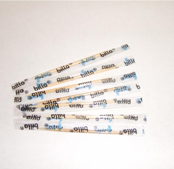 Cute design customized low price disposable bamboo toothpick with plastic containers
