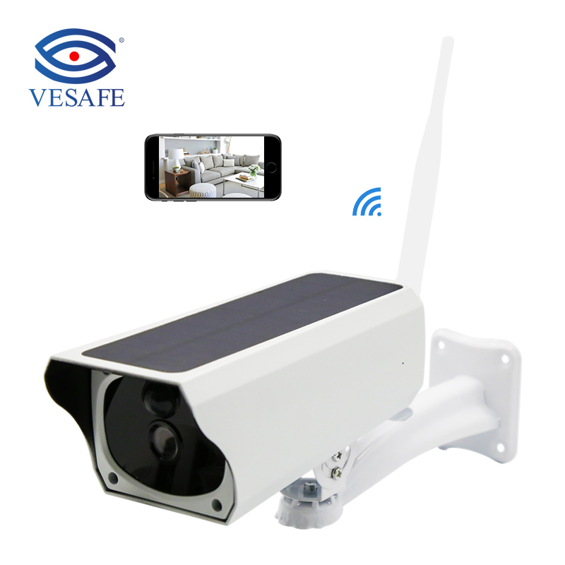 Рекламная камера VESAFE 1080P CCTV, наружная Wi-Fi IP-камера на солнечной энергии