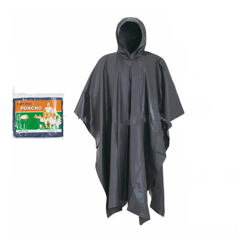 PVC adults plastic thick square raincoat