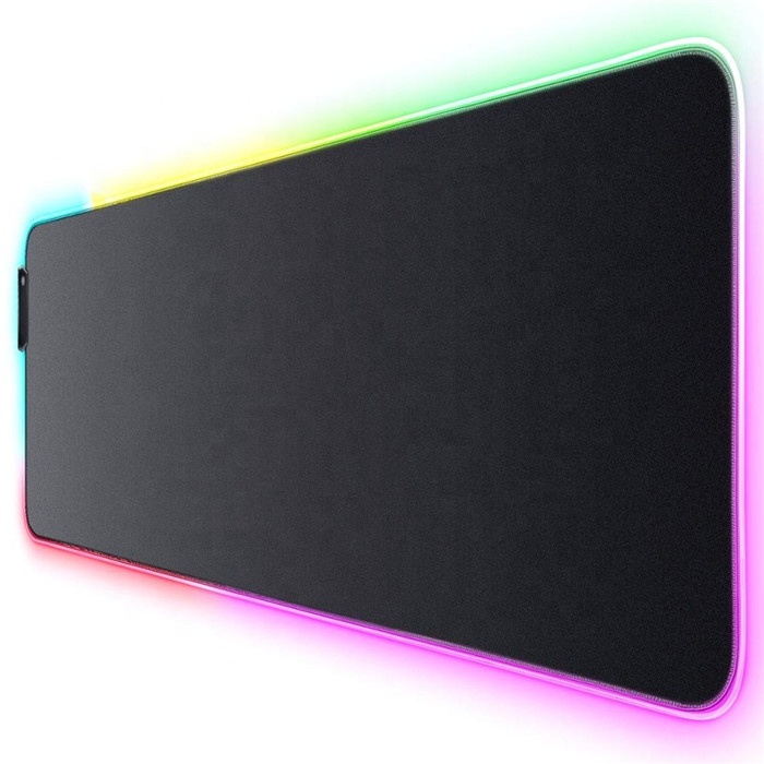 HX пользовательский новый продукт гладкий RGB переключатель подсветки цветной светодиодный игровой коврик для мыши