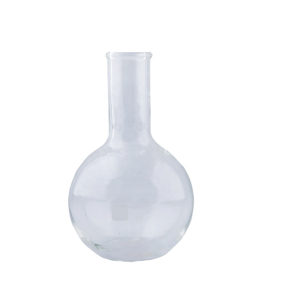 HDMED Disposable Long Neck Round Bottom Boiling Flask 500ml