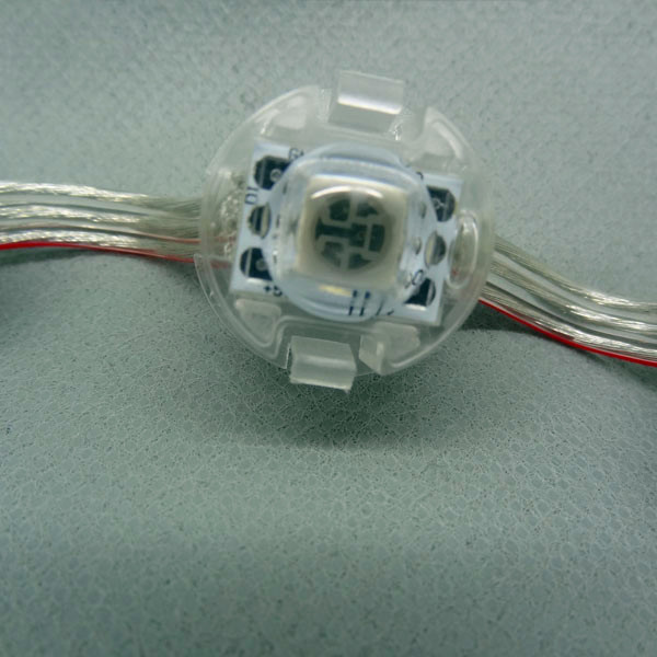 Адресуемых, 50 шт в наборе, DC5V 20 мм Диаметр UCS1903 5050 SMD модуль пикселей; IP68 Номинальная; Прозрачный провод; С len Крытая СИД
