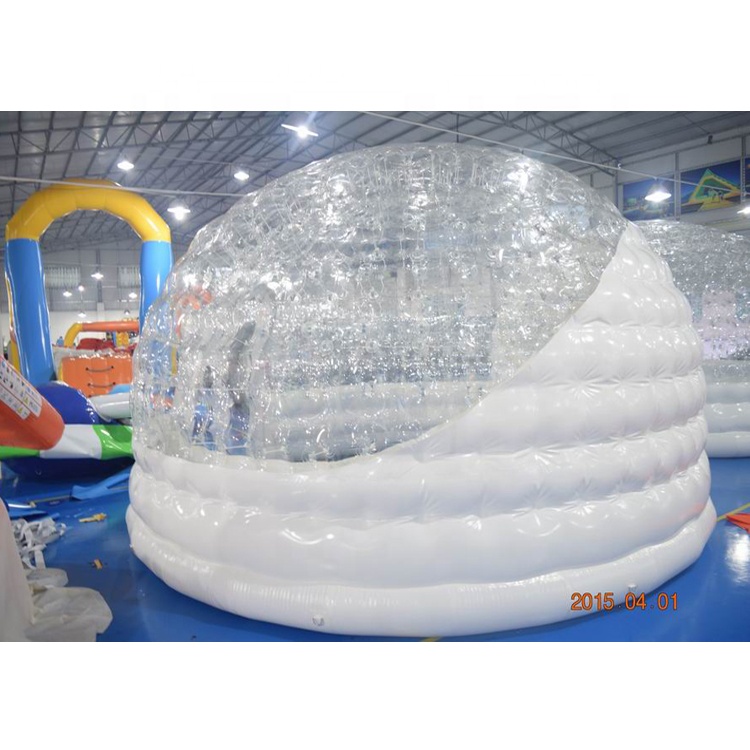 Надувная прозрачная пузырчатая палатка для выставки Igloo