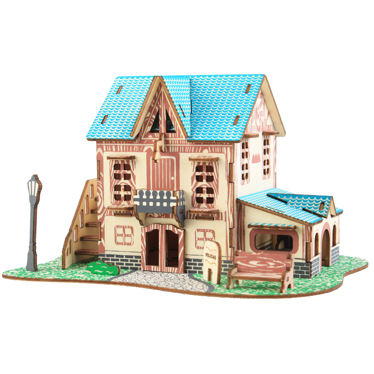 Новый-Land экологически чистые DIY 3D деревянные головоломки набор головоломки