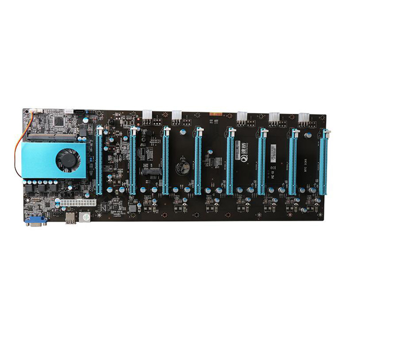 2018 Новое поступление 8 видеокарт Gpu Шахтерская материнская плата с новейшей 7-й Intel 3865 CPU ETH Miner материнская плата