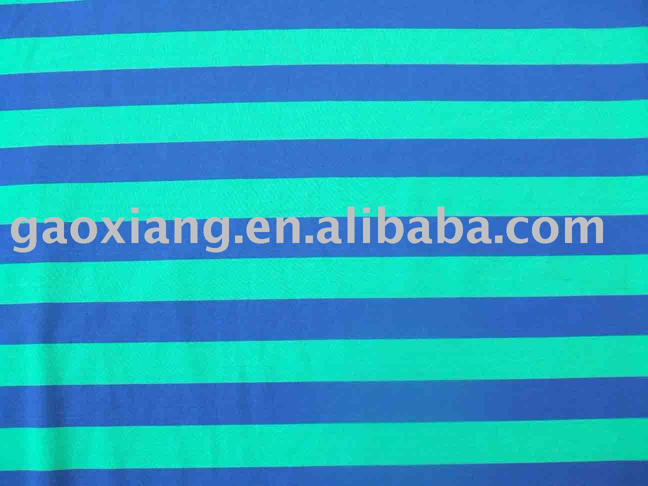 nylon spandex stripes single jersey fabric