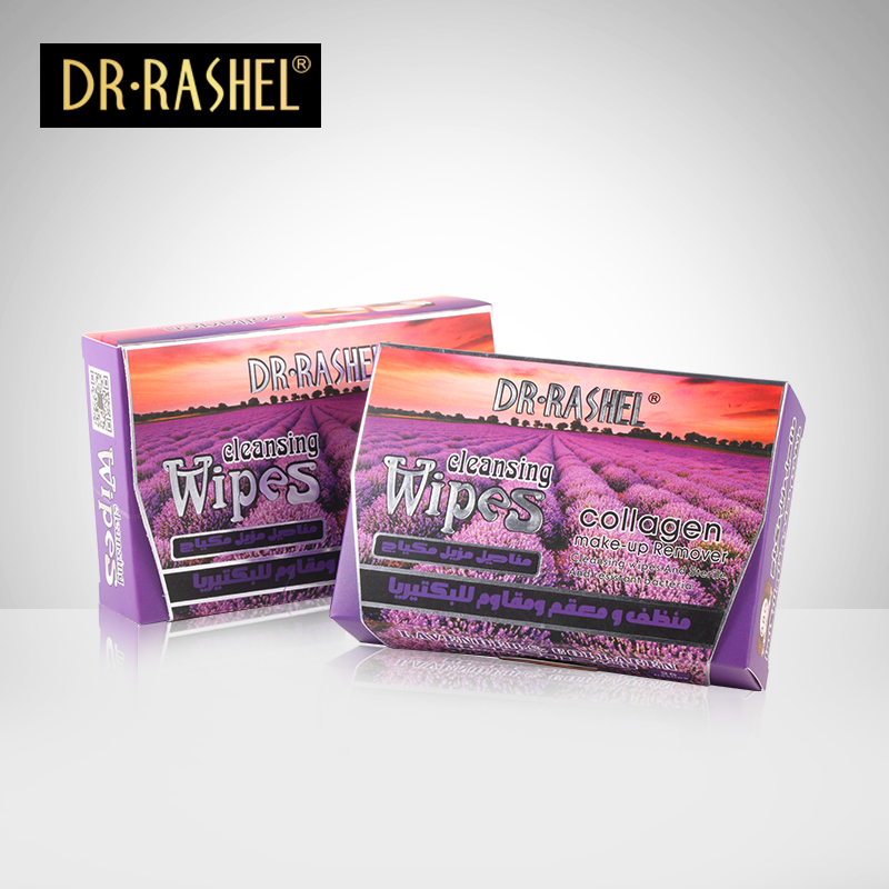 Очищающие салфетки для снятия макияжа с лаванды и коллагена от DR.RASHEL