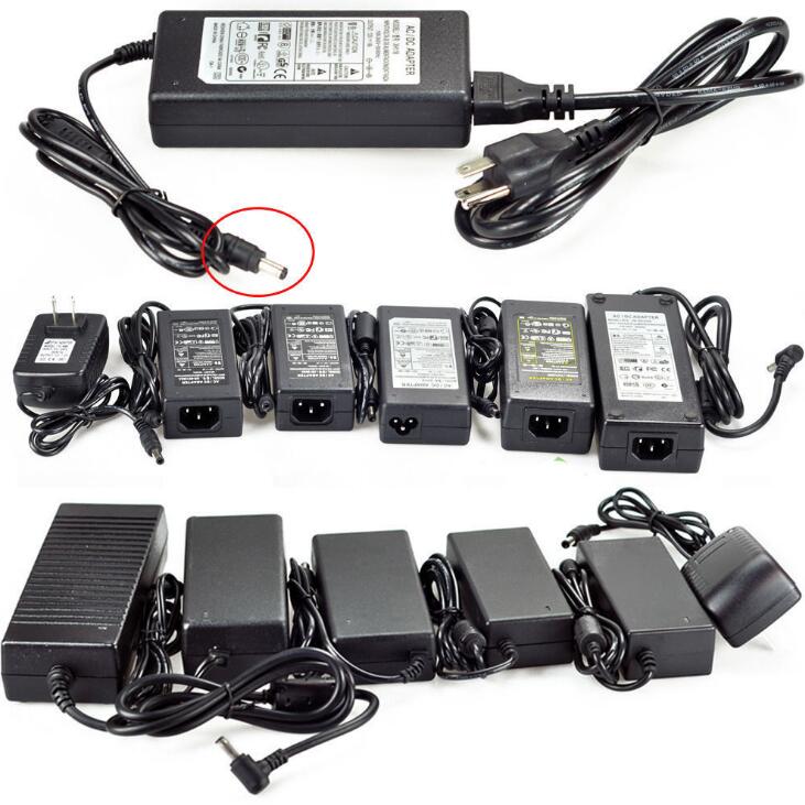 Eu AC 100-220V AC/DC 12V 24v 15v 36v адаптер переменного тока 2A 3A 4a 5A 8A 10A 12.5A блок питания для светодиодной + шнур