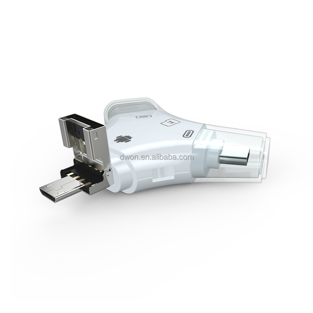 Usb 2,0 sd кардридер для iphone в walmart TF SD адаптер для iphone 5 для samsung