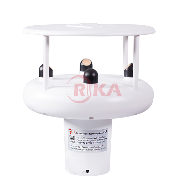 RIKA RK120-03 Easy Installation Ultrasonic Anemometer Digital Output Wind Meter With CE