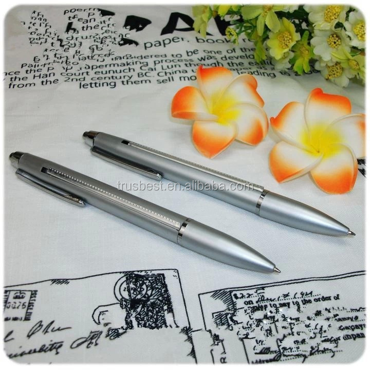 Promotional advertising banner ball pen , pull out calendar pen