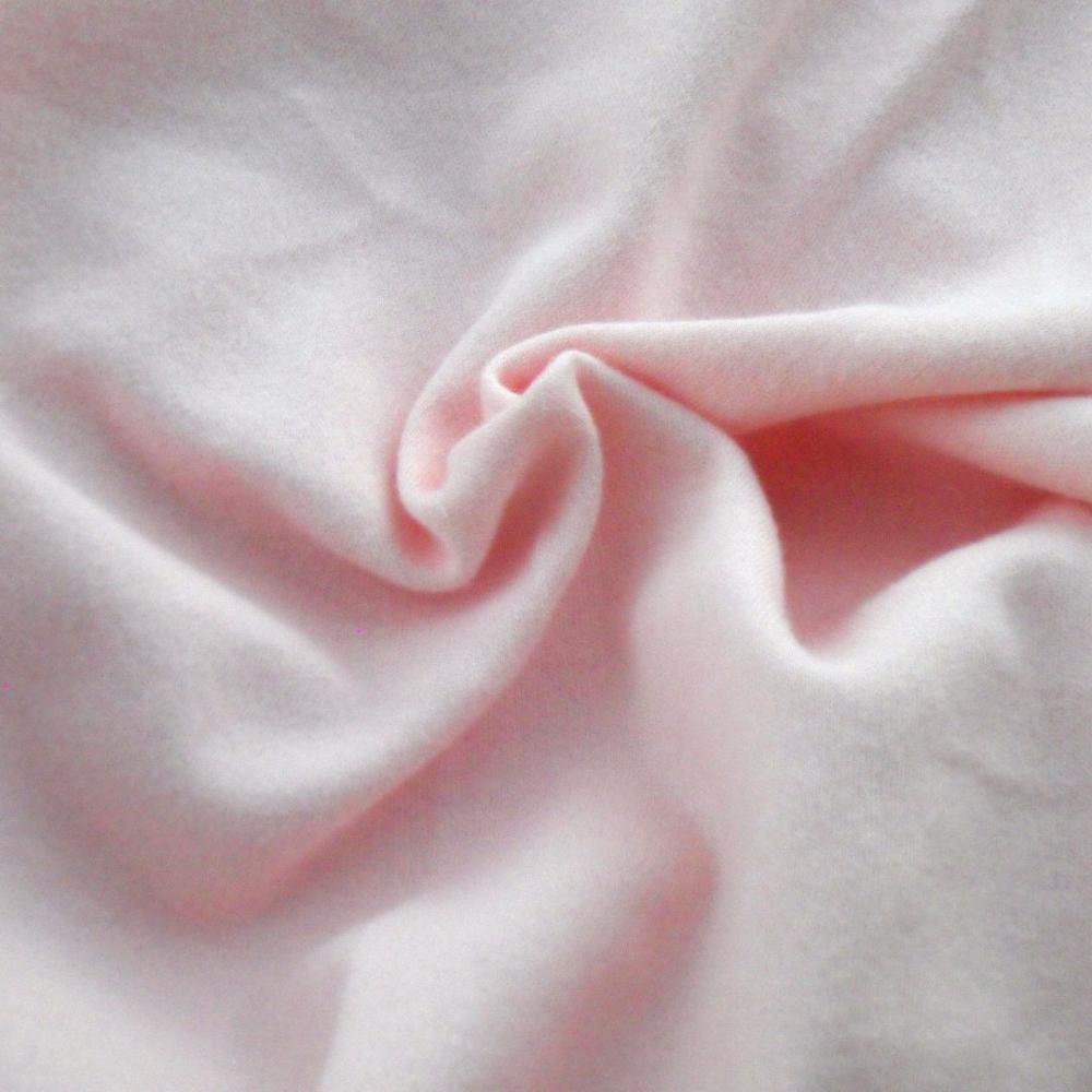 high quality Organic cotton brushed single jersey Knitted fabric stretch breathable fabric for kids clothing wholesale