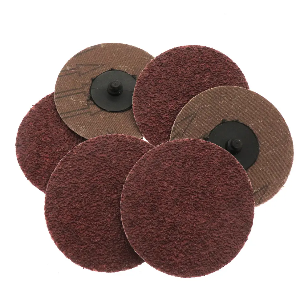 3" 75mm Quick Change Roll Lock Red Surface Conditioning Sanding Disc