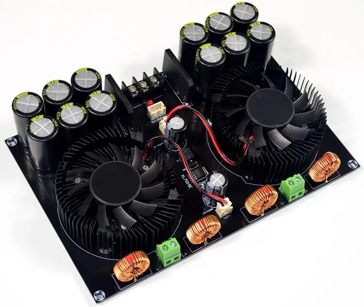 TDA8954 420W + 420W 2.0 D type digital power amplifier (fan cooling)