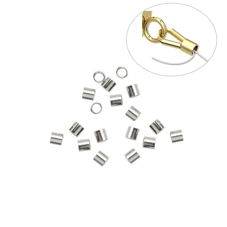 Beadsnice ID 3765 оптовая продажа ювелирных изделий из серебра 925 пробы обжимные DIY Браслеты свободные бусины