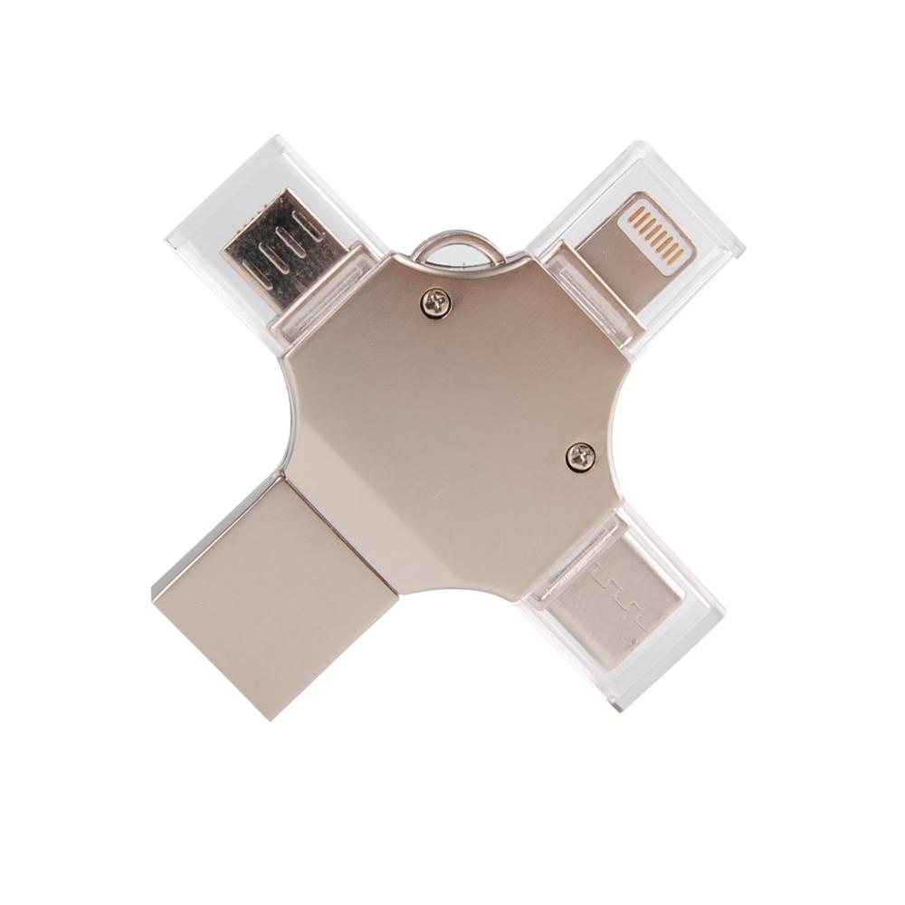 Рекламная продукция USB 3,0 OTG USB флэш-накопители для мобильного телефона Android 4 в 1 USB флэш-память