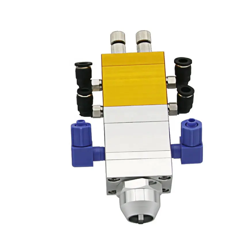 BY-30AB double cylinder double liquid suction type adjustable AB double liquid dispensing valve pneumatic AB valve