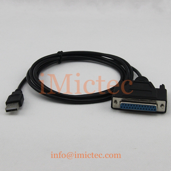 Кабель для параллельного подключения принтера USB A папа-DB25 мама 1284, кабель для параллельного порта принтера