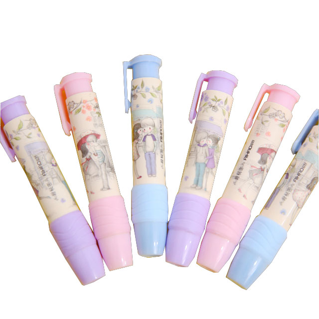 Kids Stationery Creative sweet cute cartoon student Press the hand pressed eraser