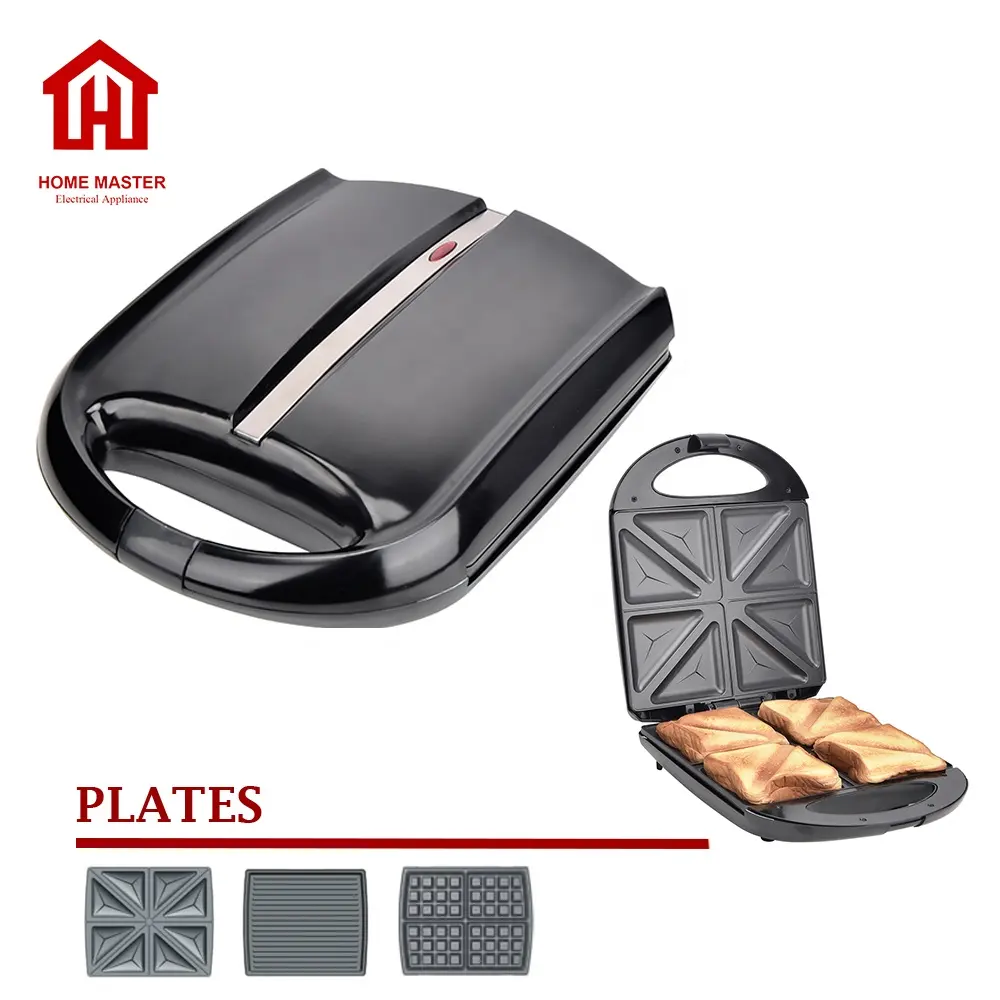 Hot sales Electric fixed plate 4 slice Sandwich Maker