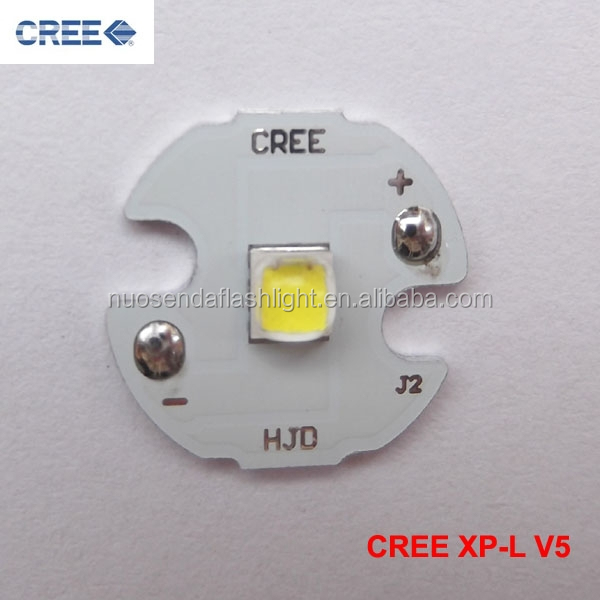 1xcree XP-L V5 холодный белый Светодиодный излучатель с 16 мм алюминиевый нагревательный звезда