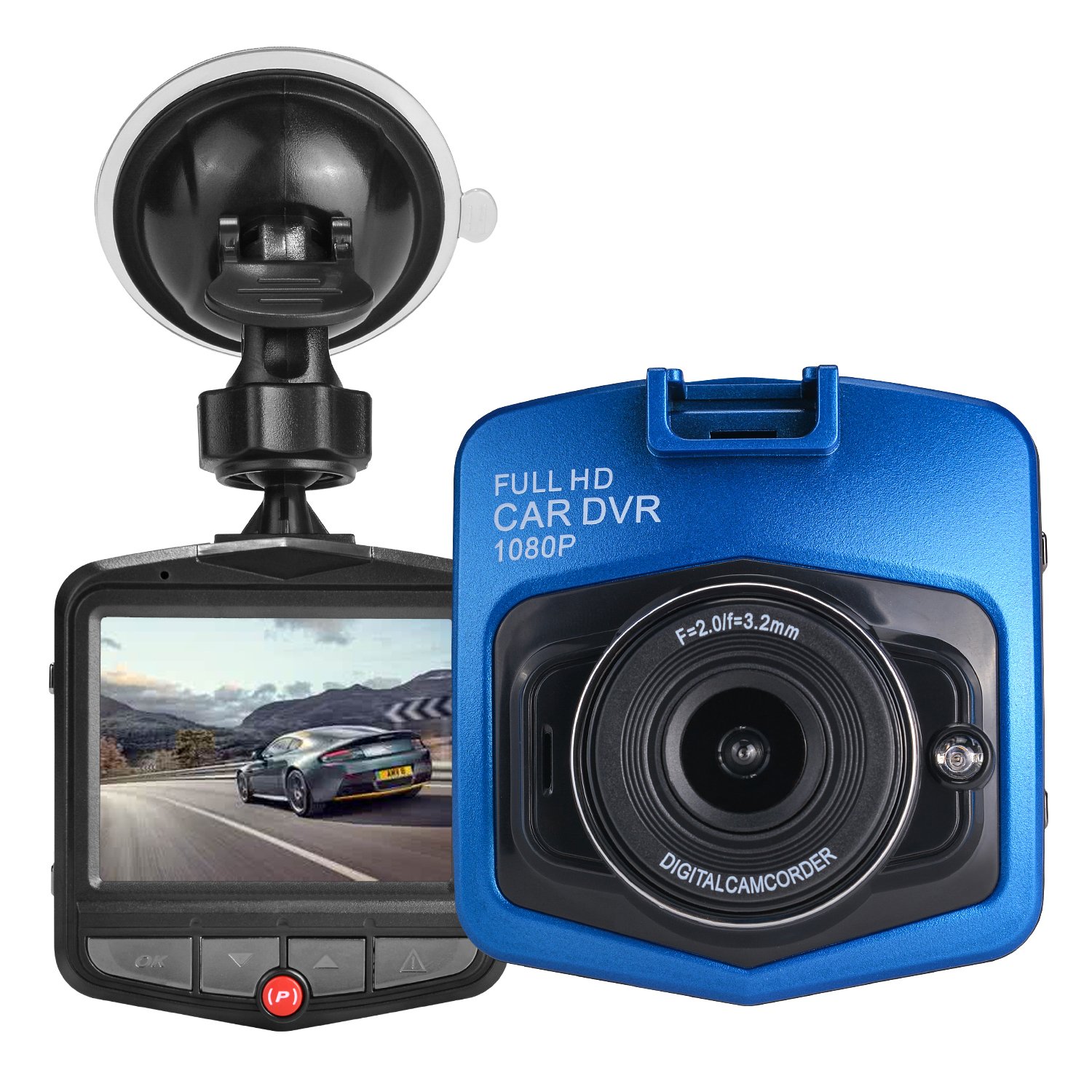 Даш Cam для автомобилей с ночное видение 1080 P FHD DVR вождения автомобиля регистраторы приборной панели камера 2,4 "ЖК дисплей экран 170 градусов