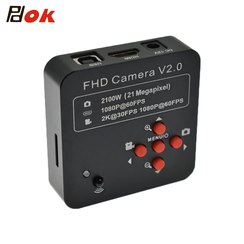 PDOK 21MP Full HD 1080 P 60FPS HDMI USB лаборатория цифровой промышленный видео микроскоп камера для печатной платы IC процессор пайки