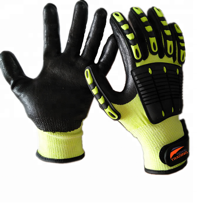 China High Quality Cut Resistant Mechanical Work Gloves EN388
