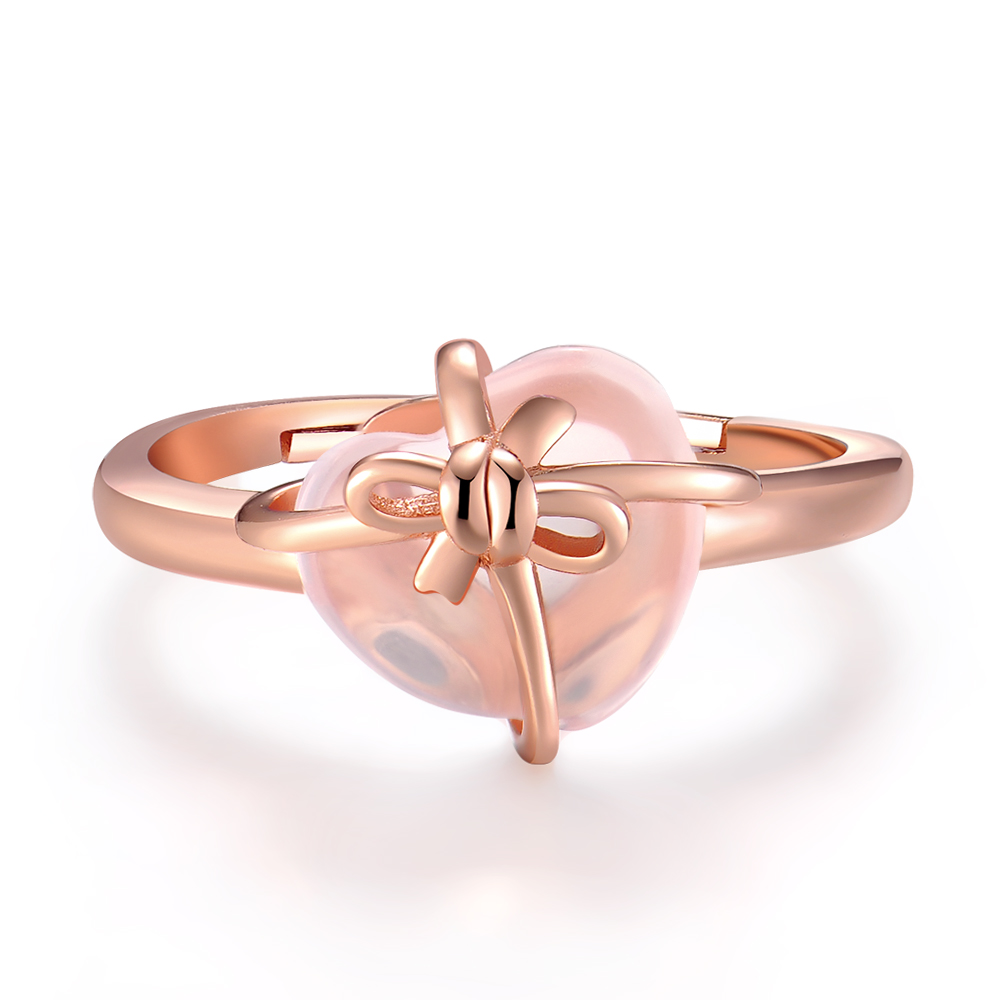 Anillo De Plata, поставка с завода, серебро 925 пробы, ювелирные изделия в форме сердца, розовый кварц, натуральный драгоценный камень, обручальное кольцо RI051