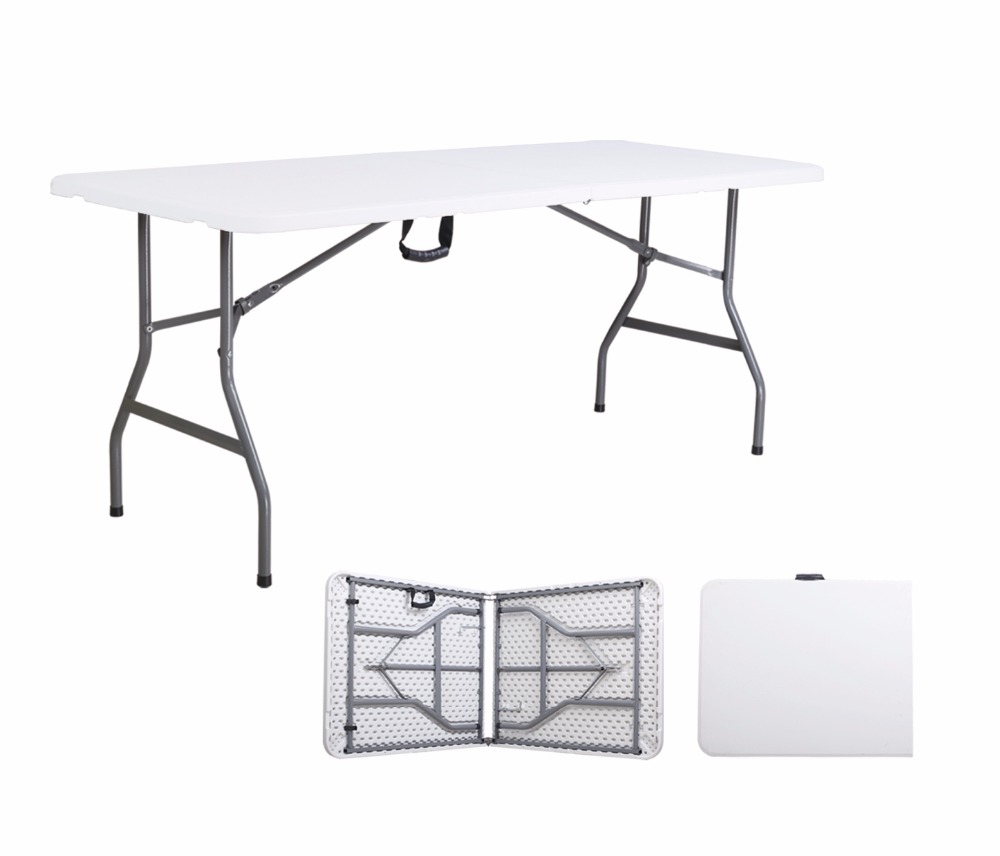 6FT Folding In Half Table Las mesas al aire libre Muebles de exterior