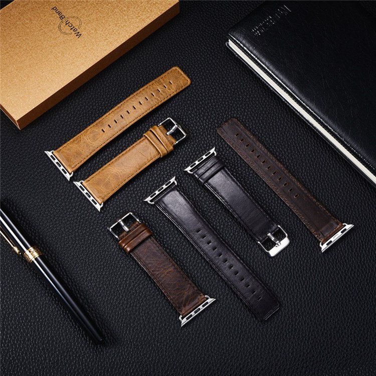 BLAP181060 роскошный кожаный ремешок для часов для Apple Watch 38 мм/42 мм, для наручных часов iWatch, с адаптером селфи-Стик