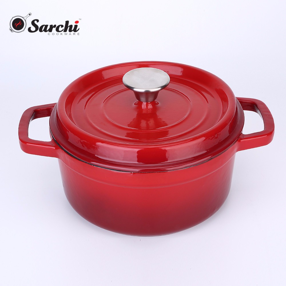 6QT эмалированная чугунная голландская печь