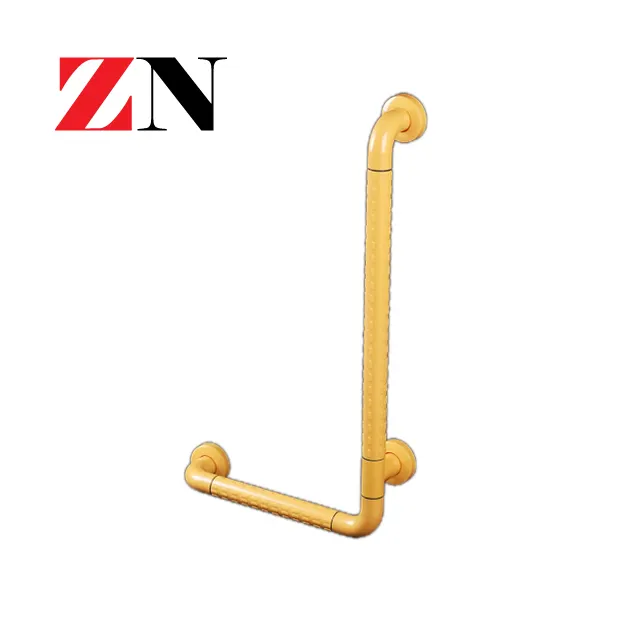 Durable bathroom handicap toilet plastic safety grab bar for disabled