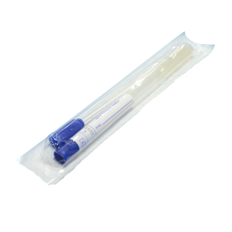 MEDIUM CARY BLAIR wooden dacron transport sample sterile flocked cotton swab test sticks