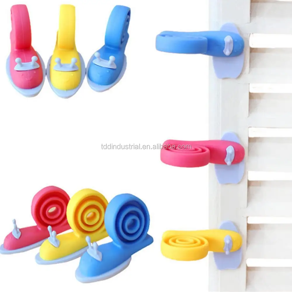 Colours Snail Door Stoppers-Baby Finger Pinch Guard & Children's Bedroom Pothook