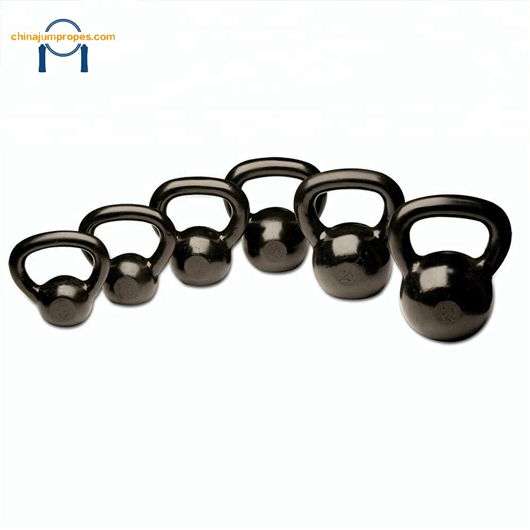 Высокое качество Черный Обучение косметическая пудра покрытием Kettlebell набор, регулируемый гантель набор чайник колокол