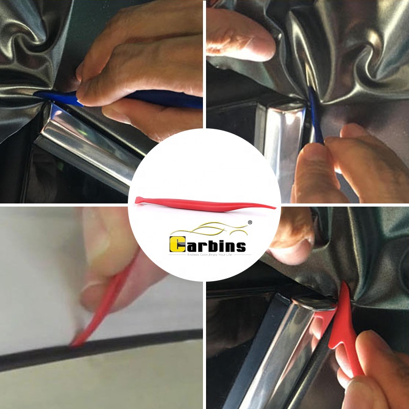 Carbins Carbon Fiber Vinyl Squeegee Set Scraper Car Wrap Window Tint Car Sticker Micro Stick Styling Other Hand Tools