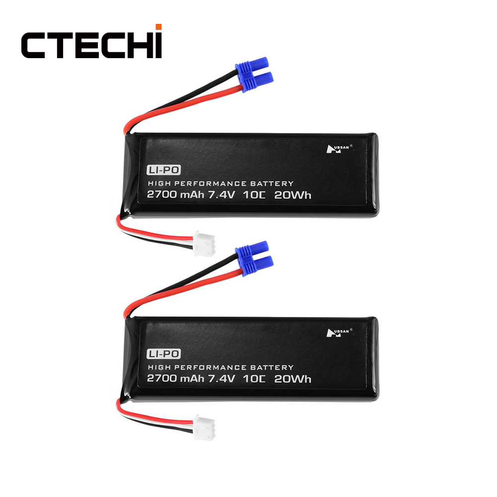 CTECHI высокопроизводительная литий-полимерная батарея 7,4 V 2700mAh RC Дрон вертолет батарея