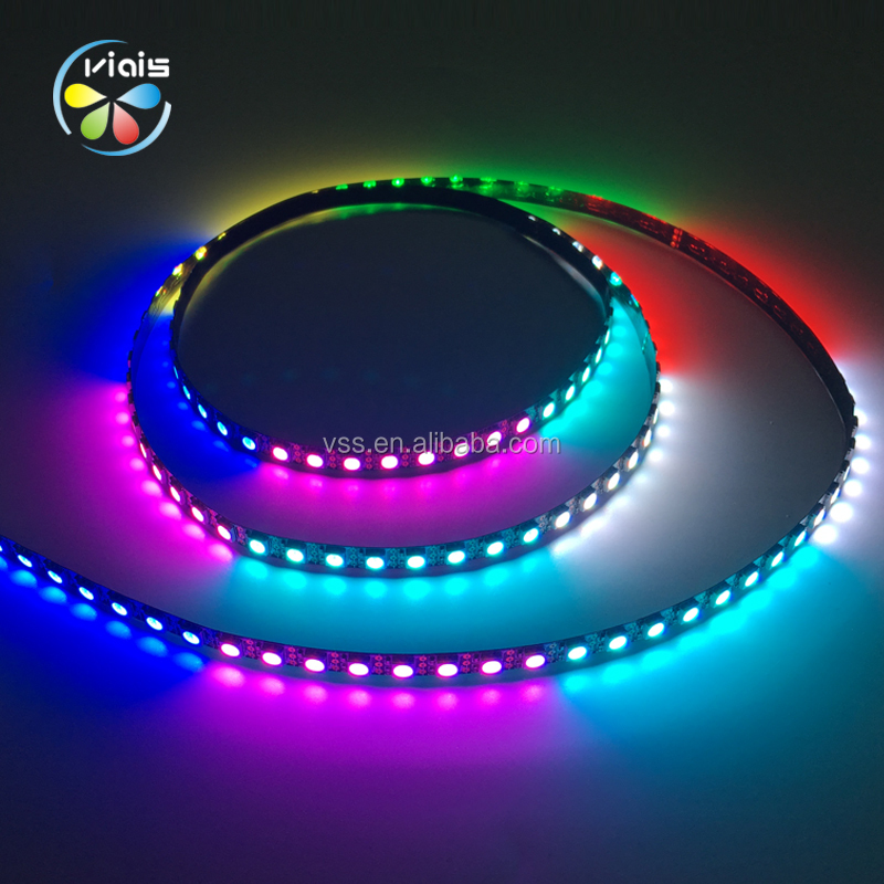 17 кнопок управления 144 пикселей на метр DC5V WS2812B WS2811 программируемая 5050 RGB светодиодная цифровая полоса