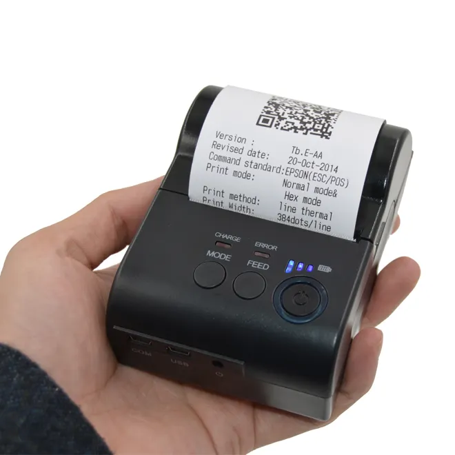 factory price 2 inch Mini USB  Wireless Pocket Mobile POS Thermal Receipt Printer/mobile bluetooth portable printer 12v 0.5a
