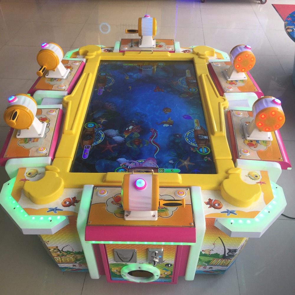Игровой автомат для рыбалки с монетами, 4 игрока, аркадная электрическая рыболовная машина, электронный симулятор выкупа, игровой автомат для развлечения рыбы в помещении