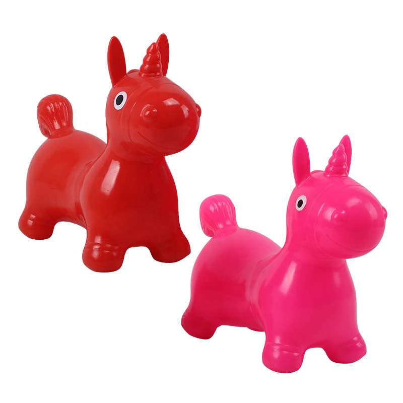 Inflatable Jumping Horse Children Toddlers Kids Riding on Rubber Bouncing Animal Toys Bouncy Horse Hopper