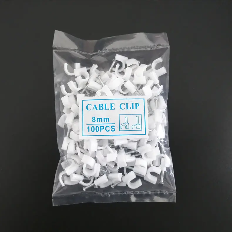 Good quality PE round cable clips