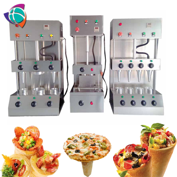 4 moulds pizza cone machine/pizza cone making machine/cone pizza equipment